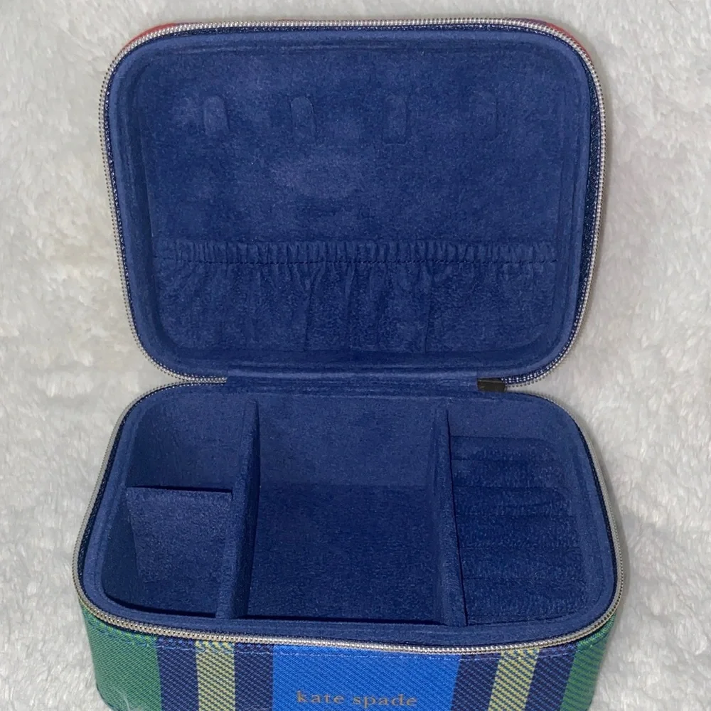 Kate Spade"Grand Plaid Duo" Jewelry Organizer - Picture 8 of 13